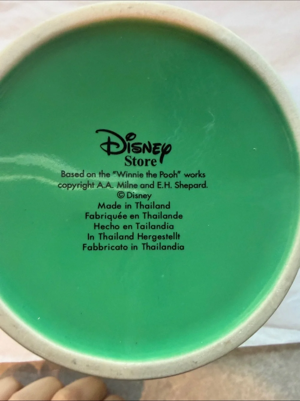 Disney Tigger Green Ceramic Mug